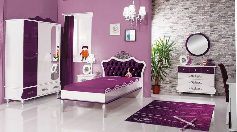 Anastasia lila Kinderzimmer